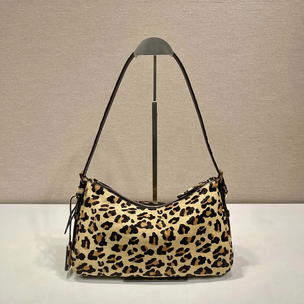 Prada Leopard Luxe Shoulder Bag 31cm