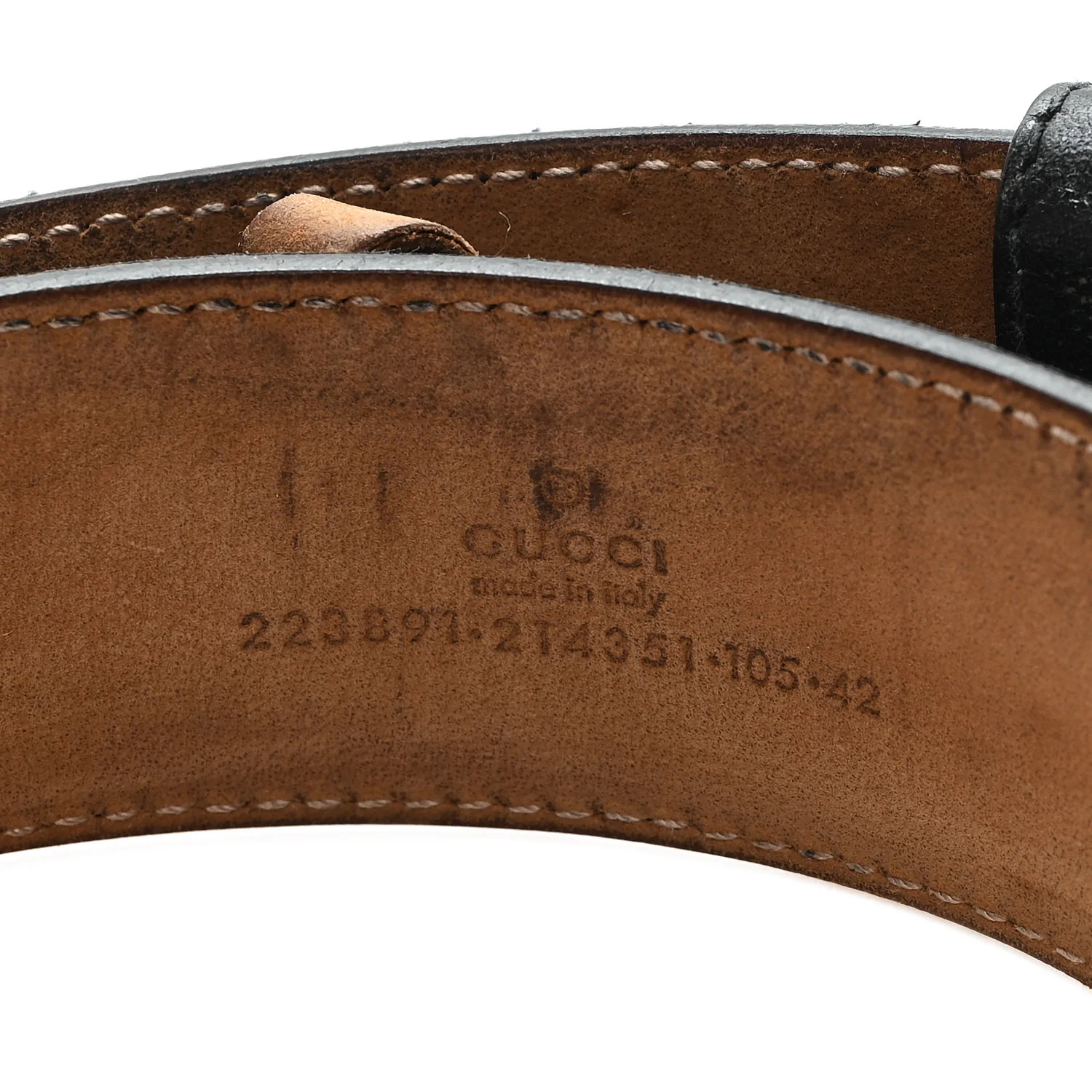 Imprime Monogram Interlocking G 105 42 Belt Black