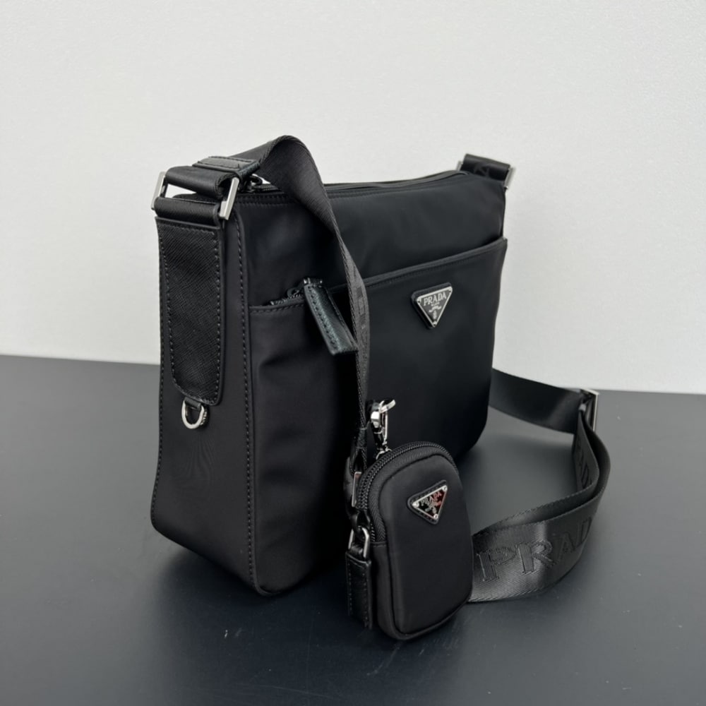 Prada Re Nylon Bag Black 30Cm