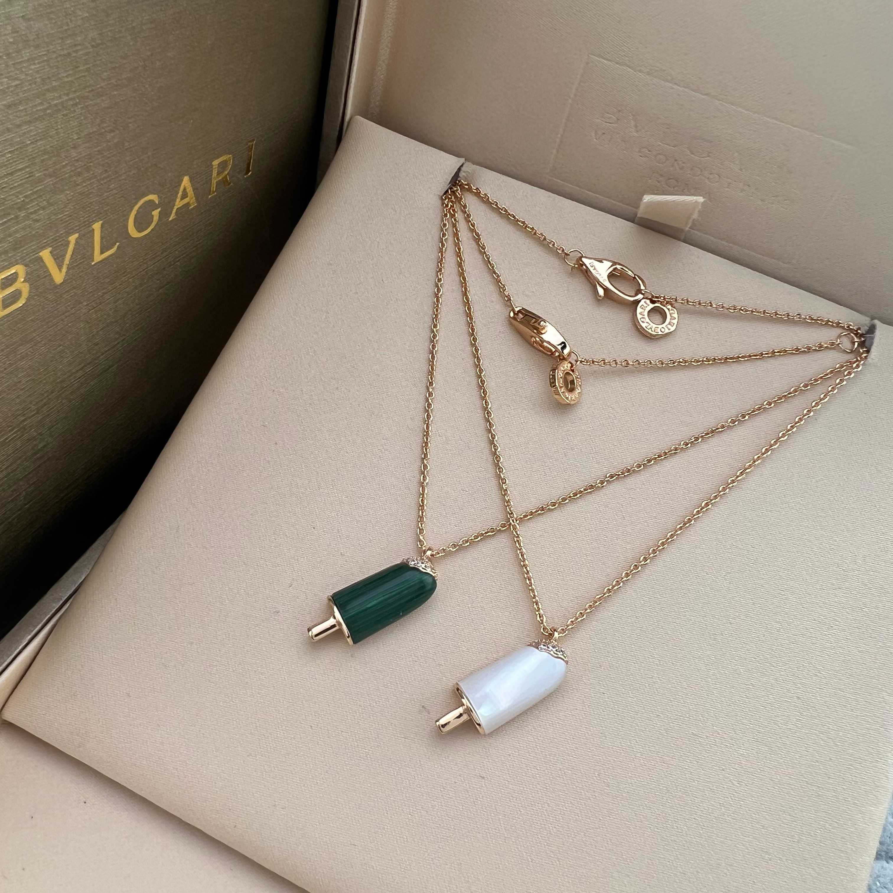 Rose Gold Ice Cream Necklace