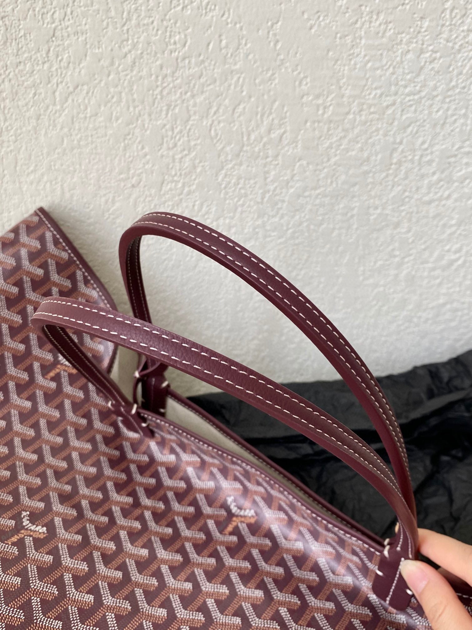 Goyard Saint Louis Gm 40Cm Burgundy Canvas