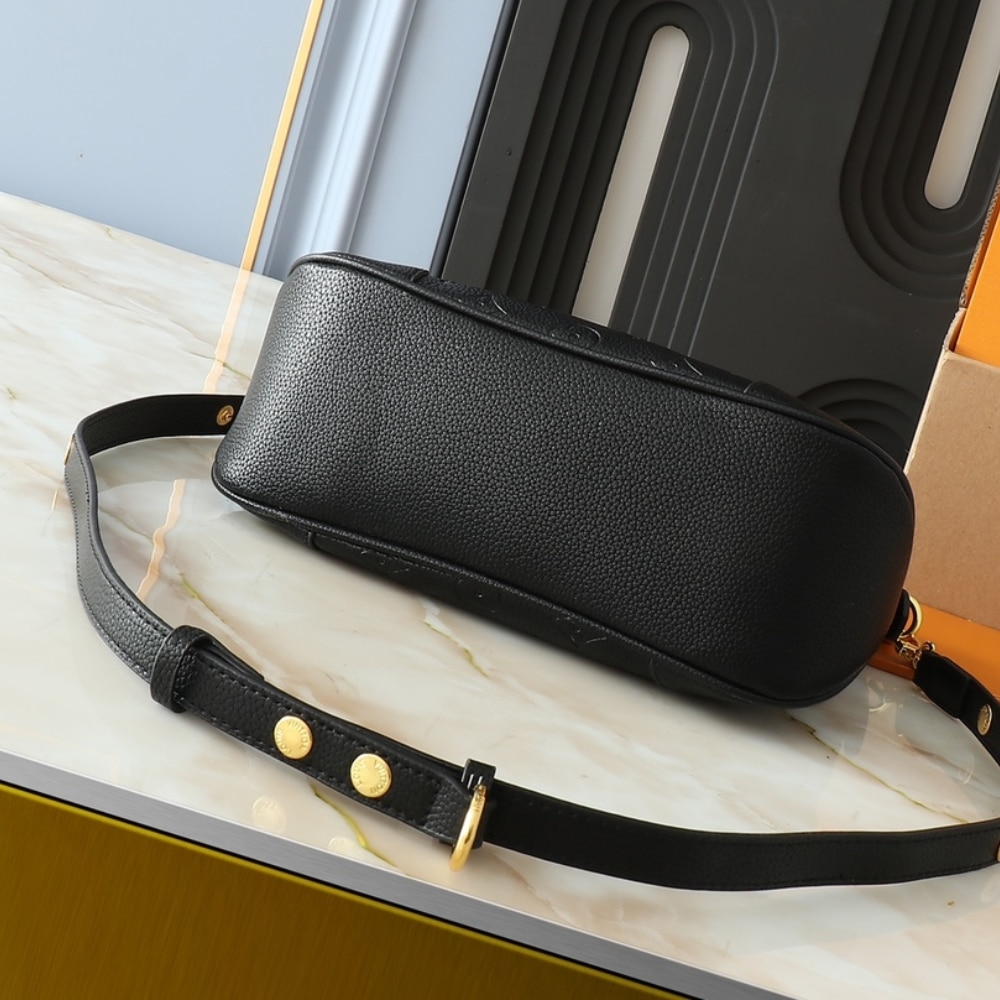 Louis Vuitton Boulogne Monogram Empreinte Leather Black 29Cm M12930