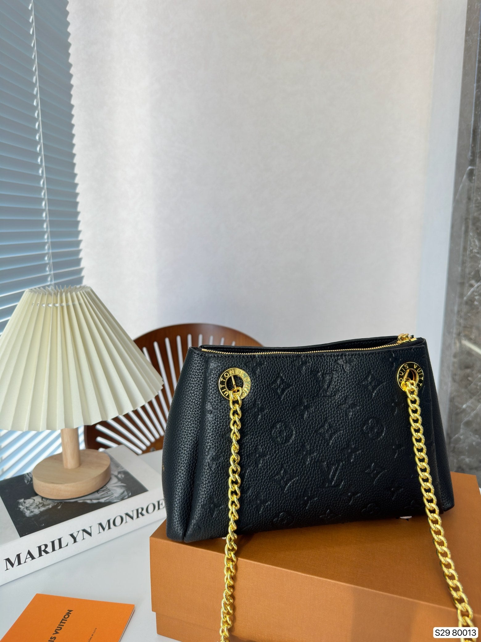 Louis Vuitton Monogram In Full Black Serene Bag 25Cm M43777