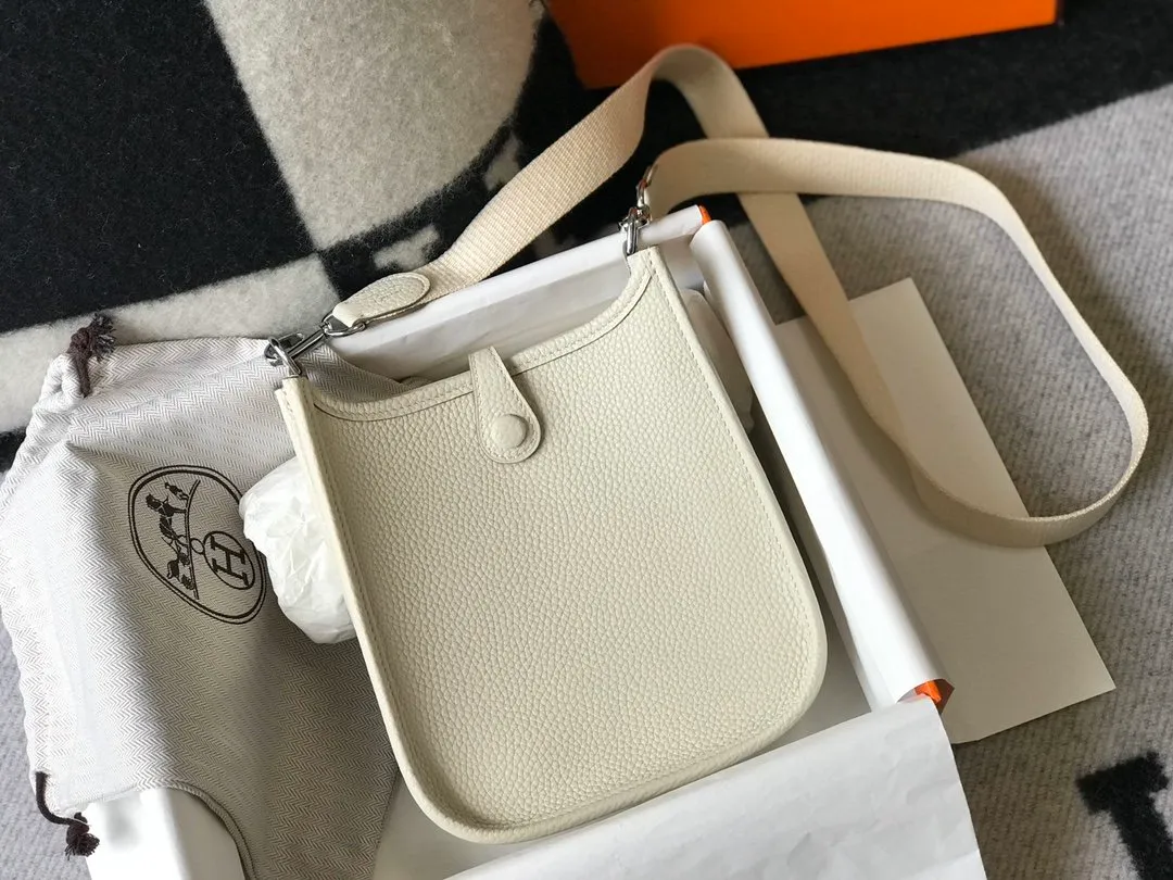 Hermes Evelyne 16 Amazone White Bag 18Cm H069426Ckav