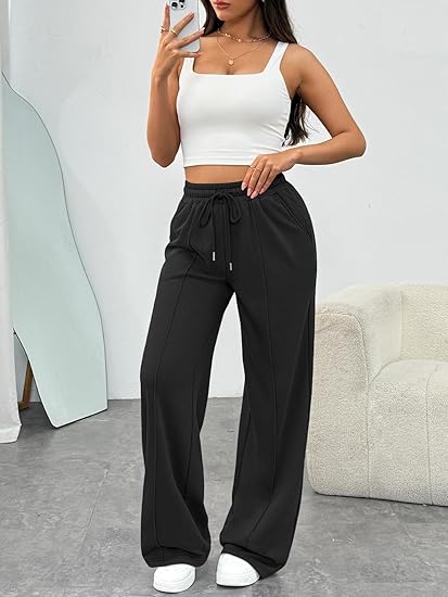 Womens Wide Leg Sweatpants