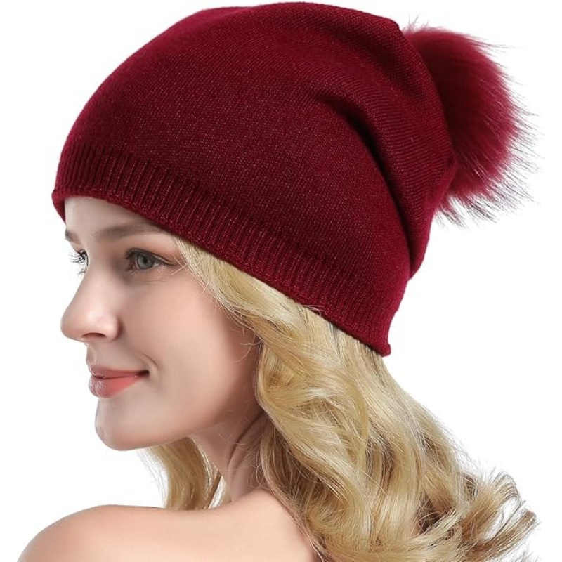 Women Knit Wool Beanie