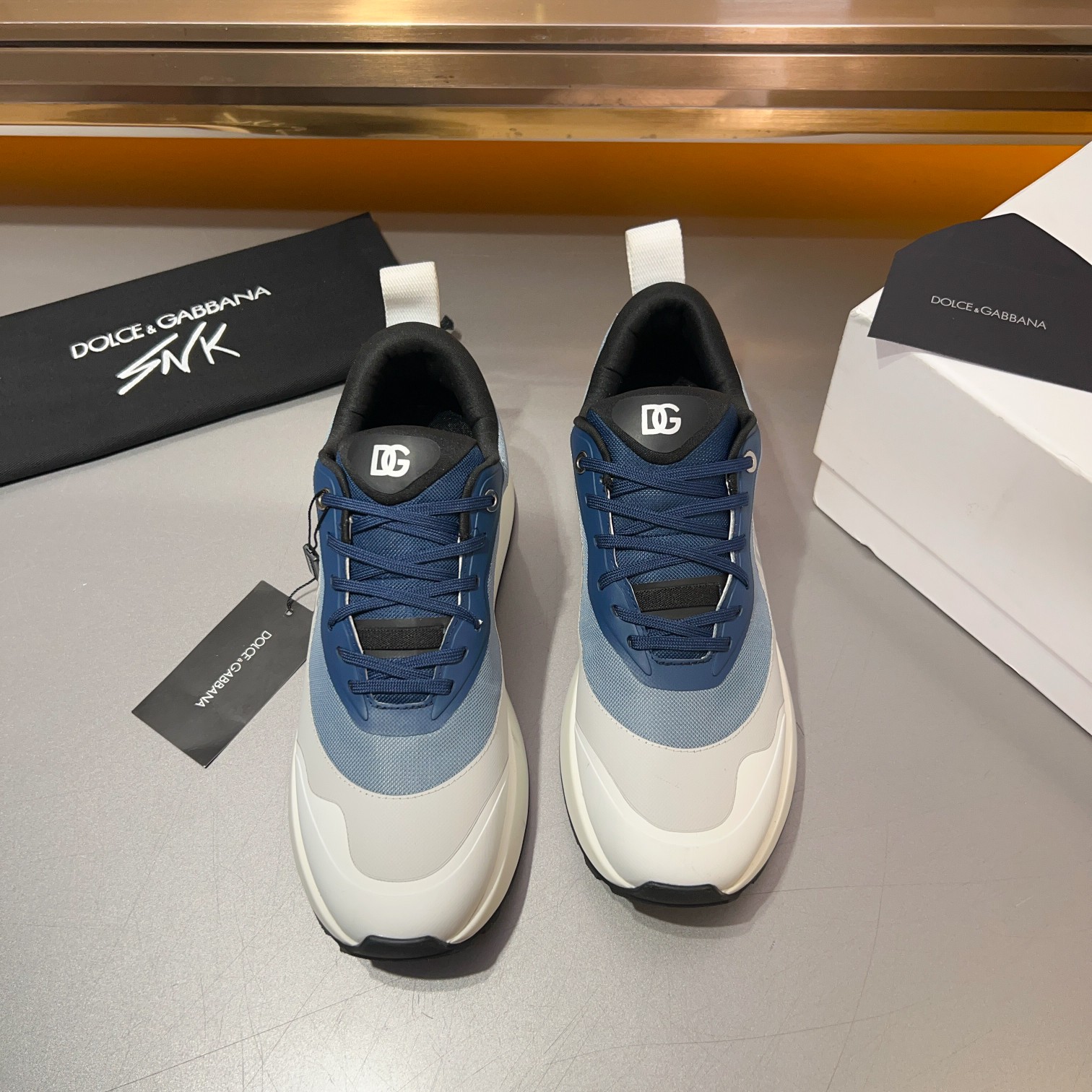 DOLCE & GABBANA Mixed-material sneakers
