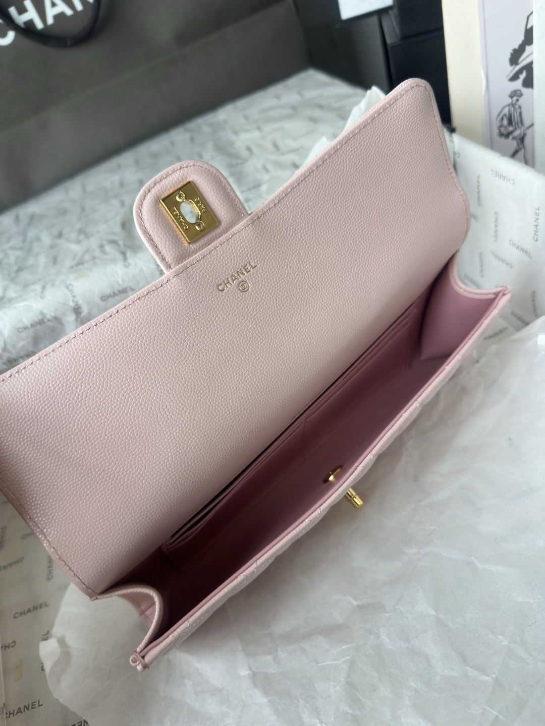 Chanel 26A Grained Leather Handle Bag