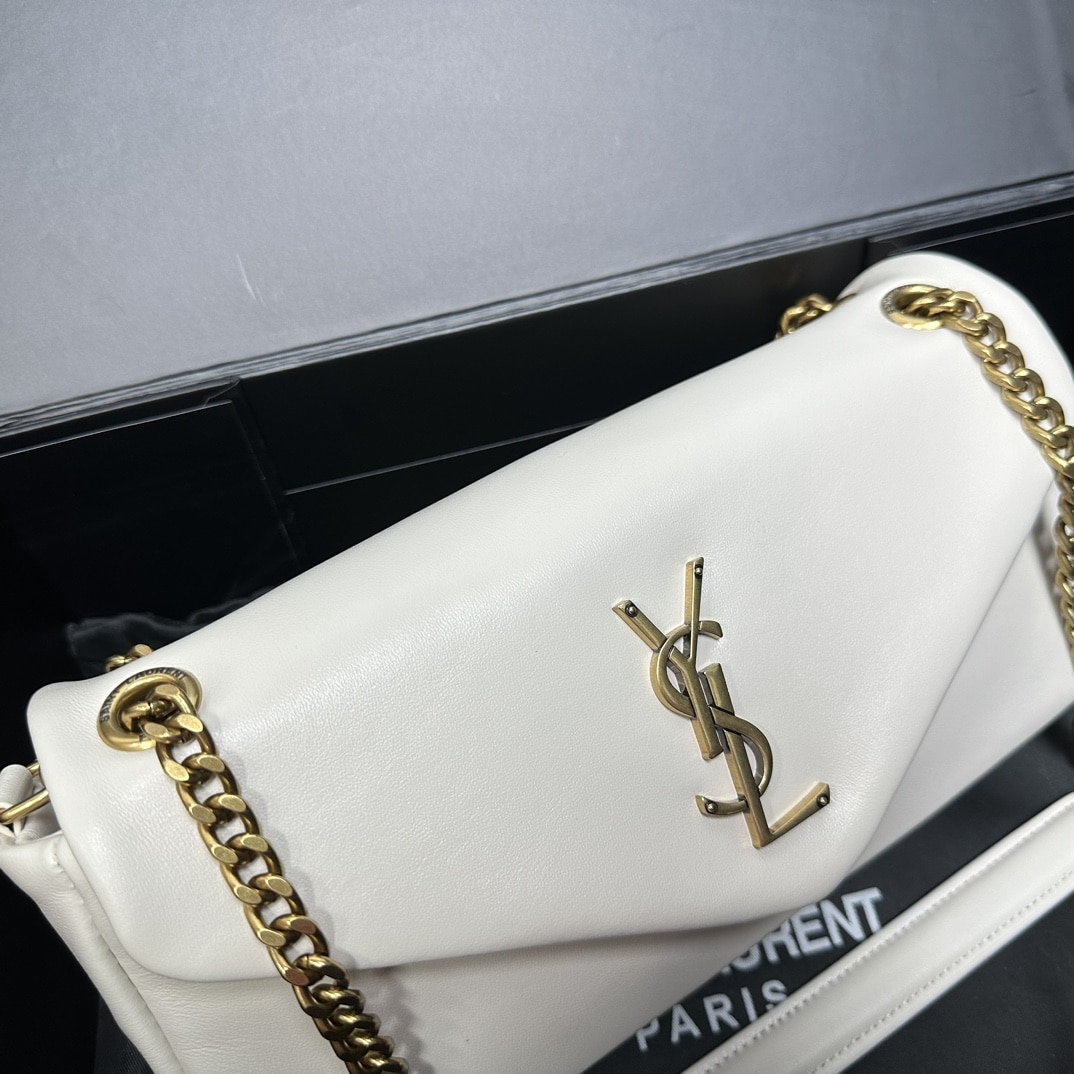 Saint Laurent Calypso In Plunged White 26Cm