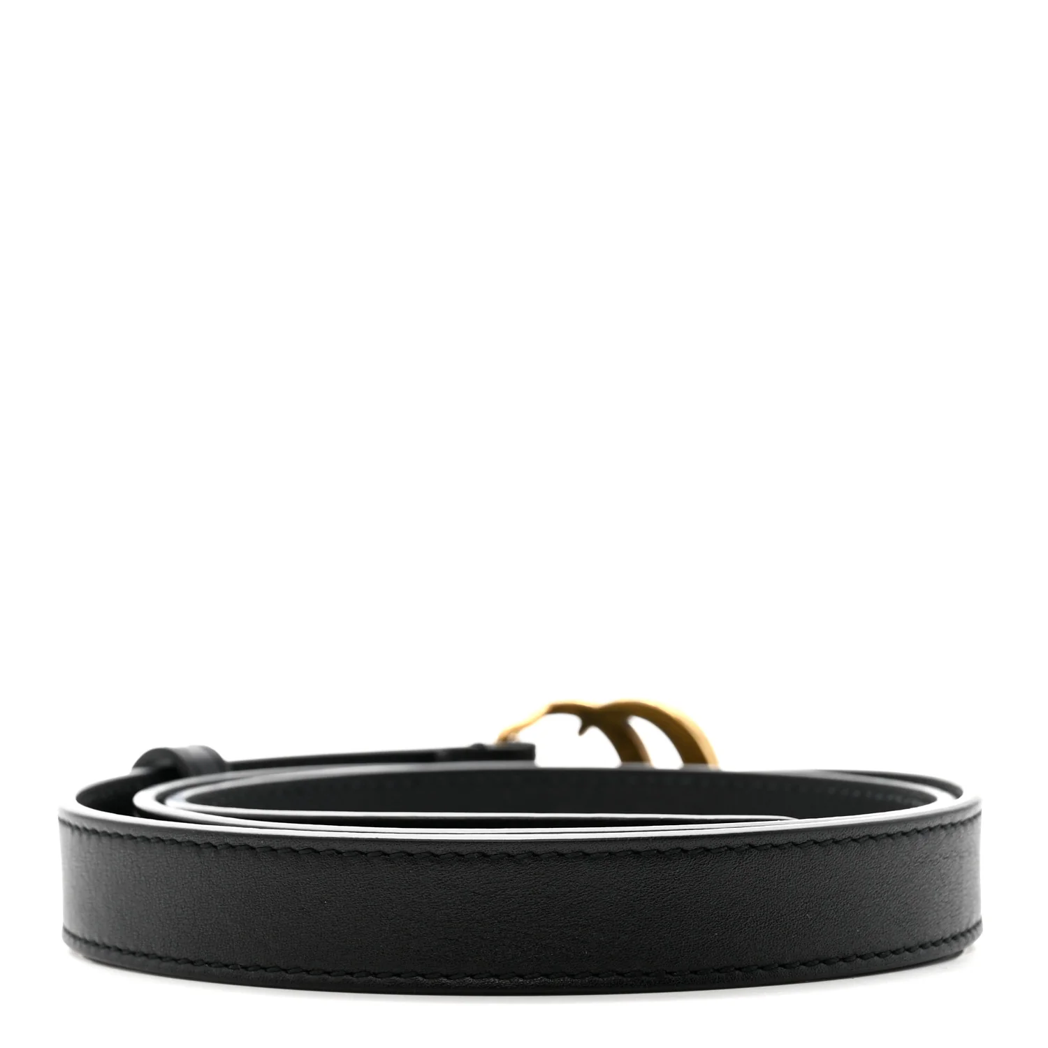 Calfskin Double G 20mm Belt 80 32 Black