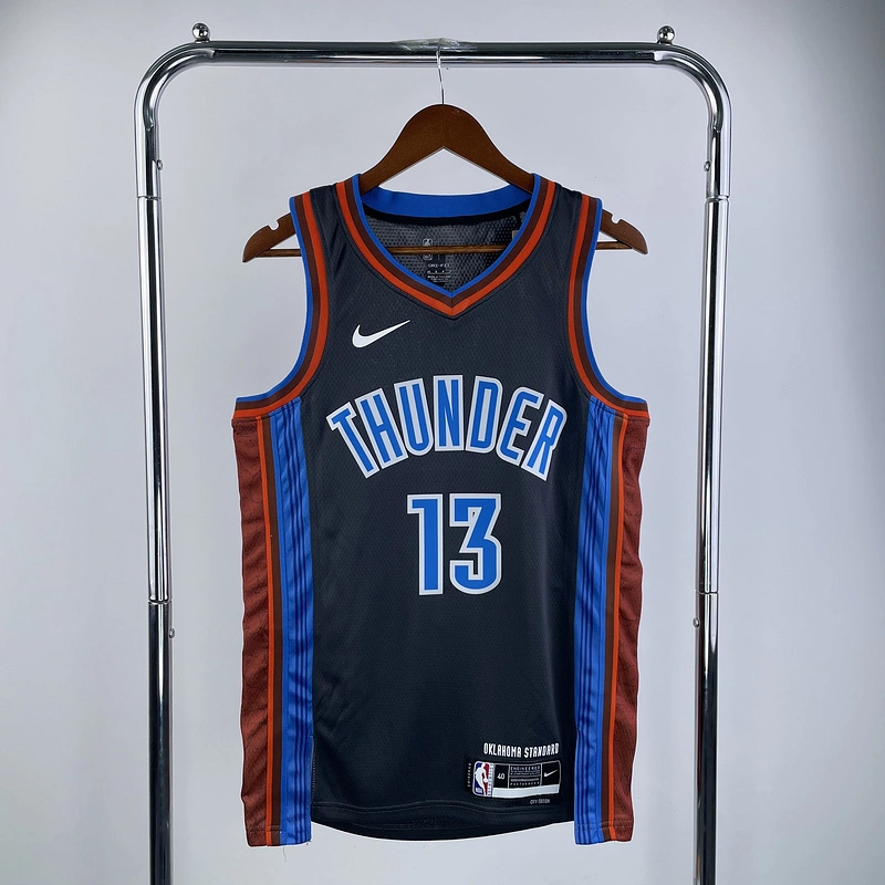 2023 NBA Oklahoma City Thunder 13 GEORGE Basketball Jersey