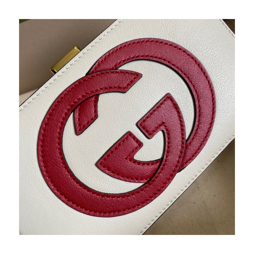 Gucci Interlocking G Mini Bag in White Leather