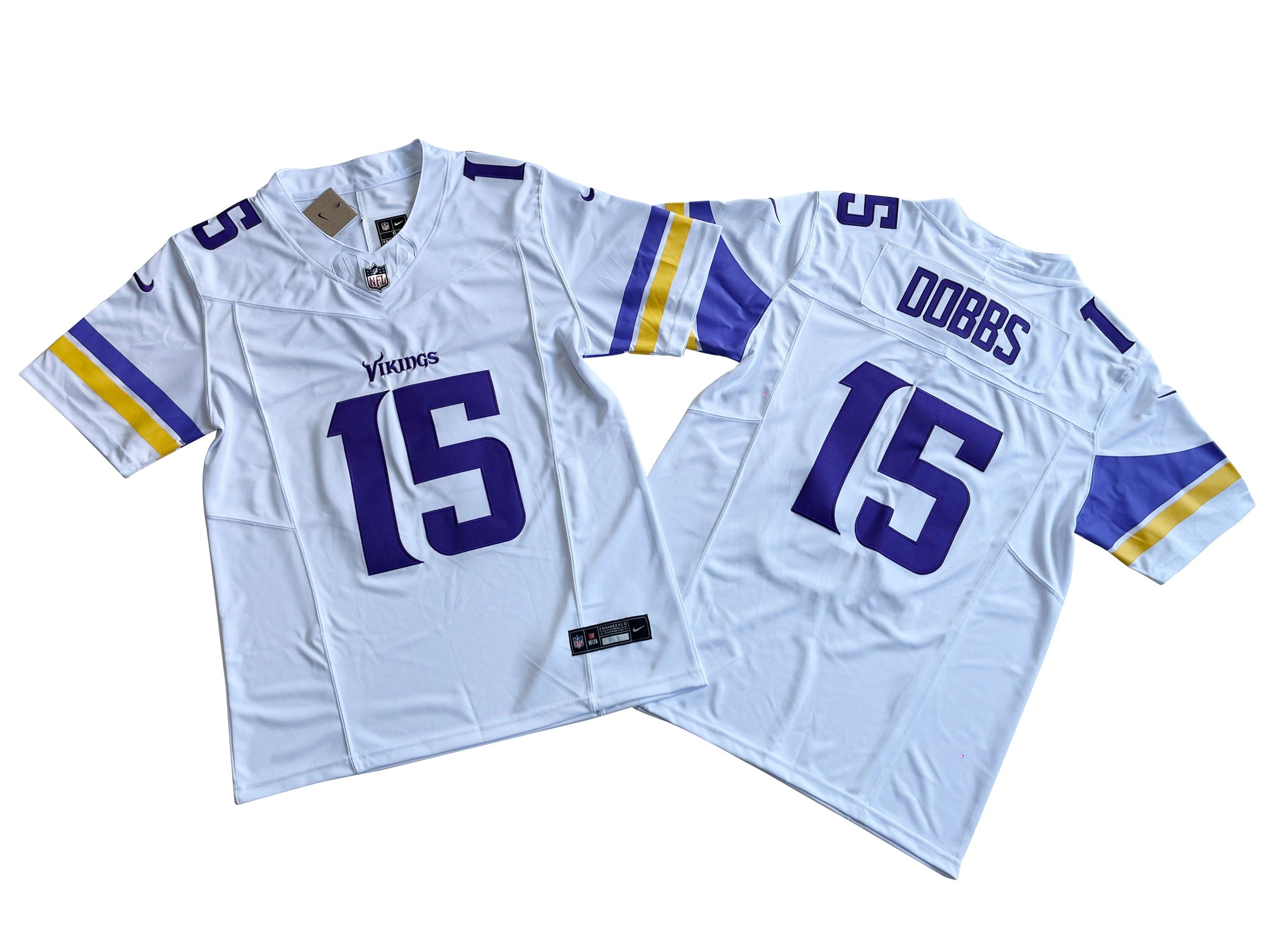 Minnesota Vikings 15# Joshua Dobbs Nike Vapor F.U.S.E. Limited Jersey