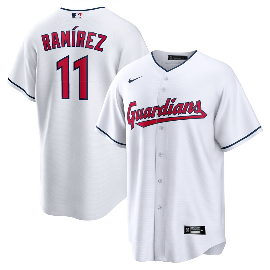 Jose Ramirez Cleveland Guardians Player Jersey White