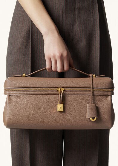 Loro Piana FAQ6591 Extra Softy Bag L33 Fossil/Sun Gold(D0Q9)
