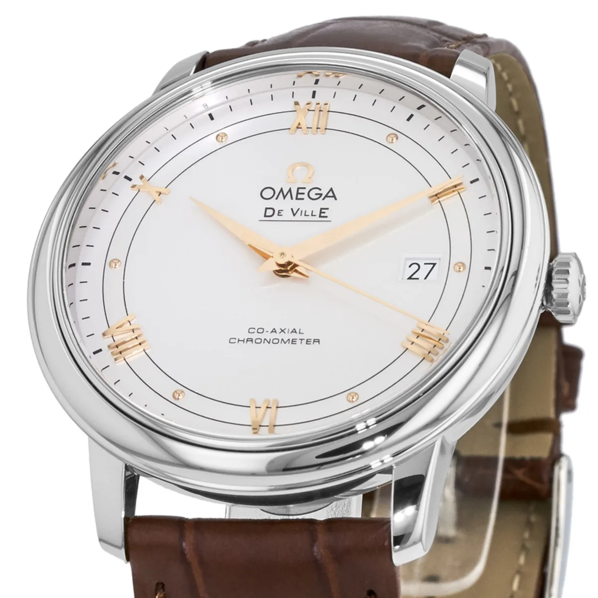 Omega De Ville Prestige 39.5mm Silver Dial Stainless Steel Strap 424.13.40.20.02.002