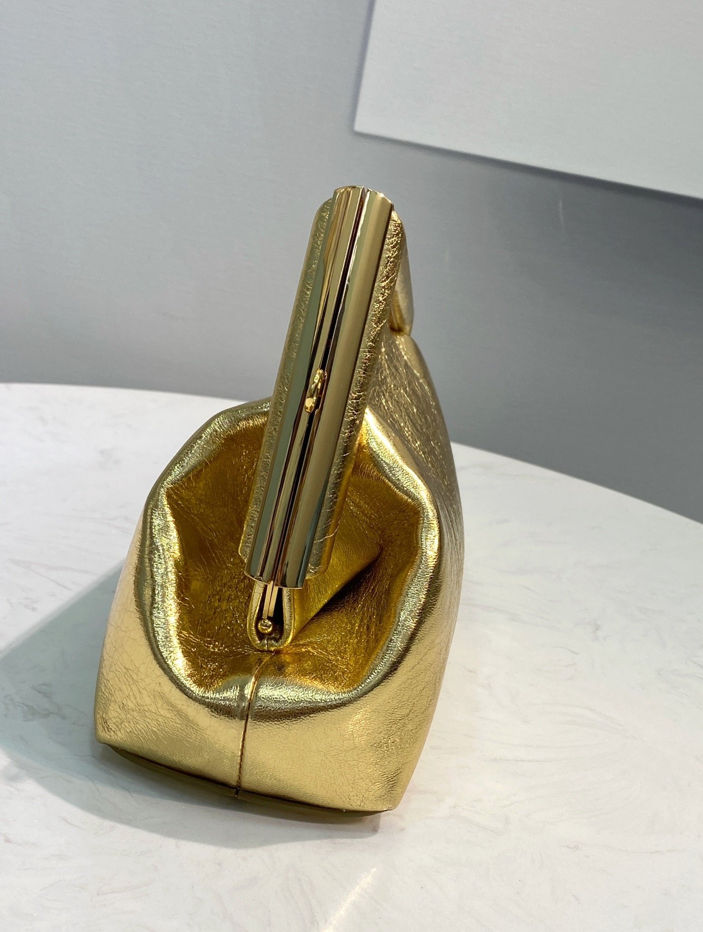 Fendi First Small Laminate Leather Bag Gold 24cm 8BP129AISPF0RXU