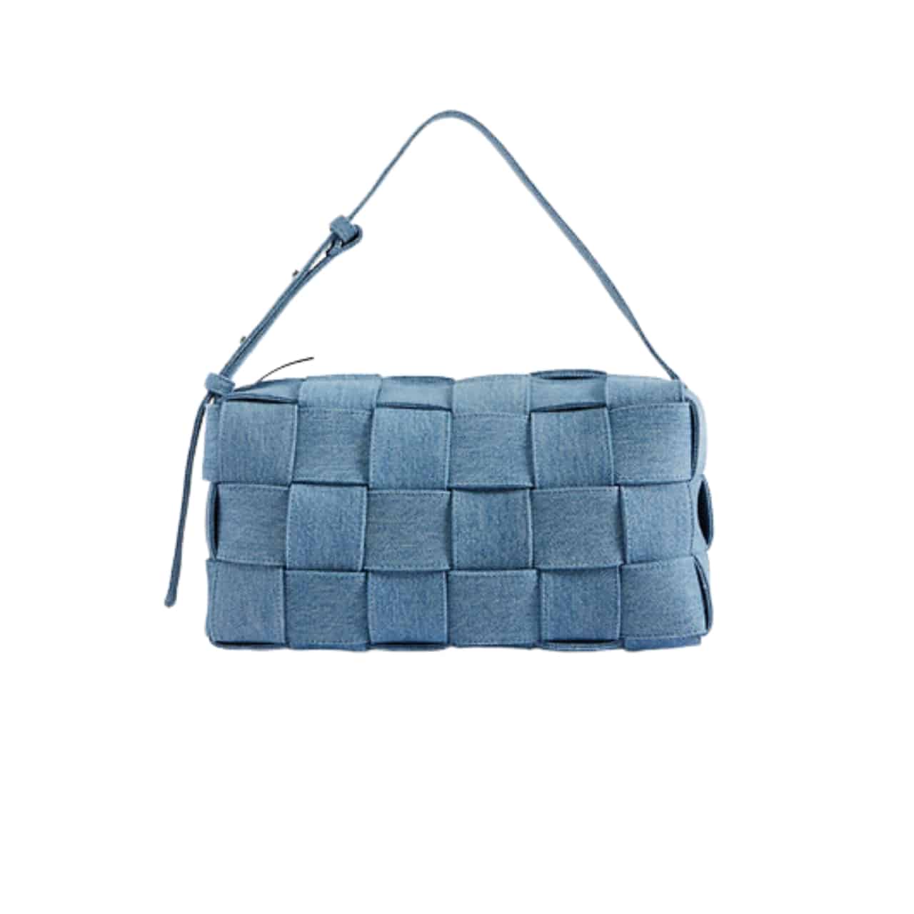 Bottega Veneta Brick Bag Denim Blue 28Cm