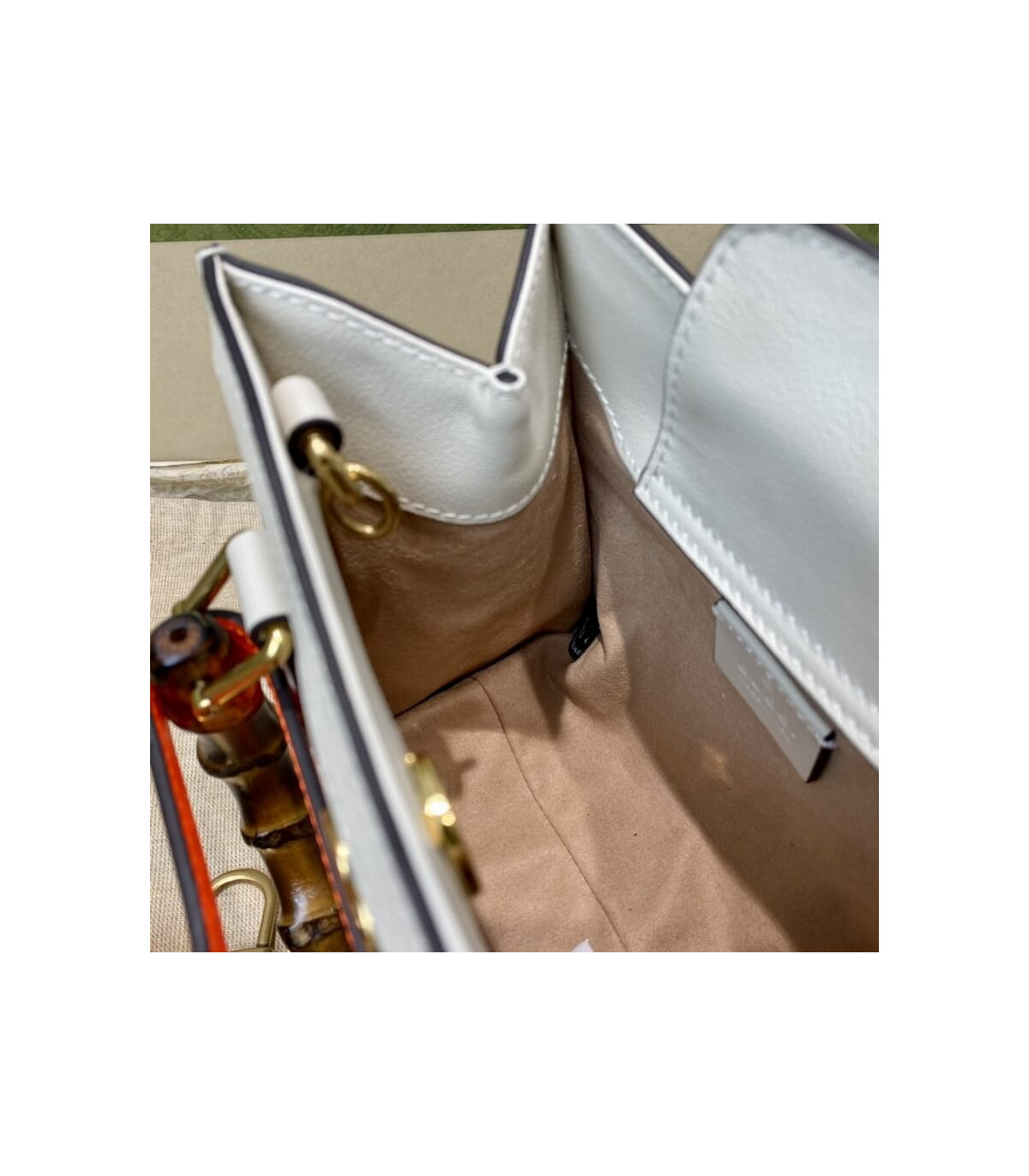 Gucci Diana Mini Tote Bag White