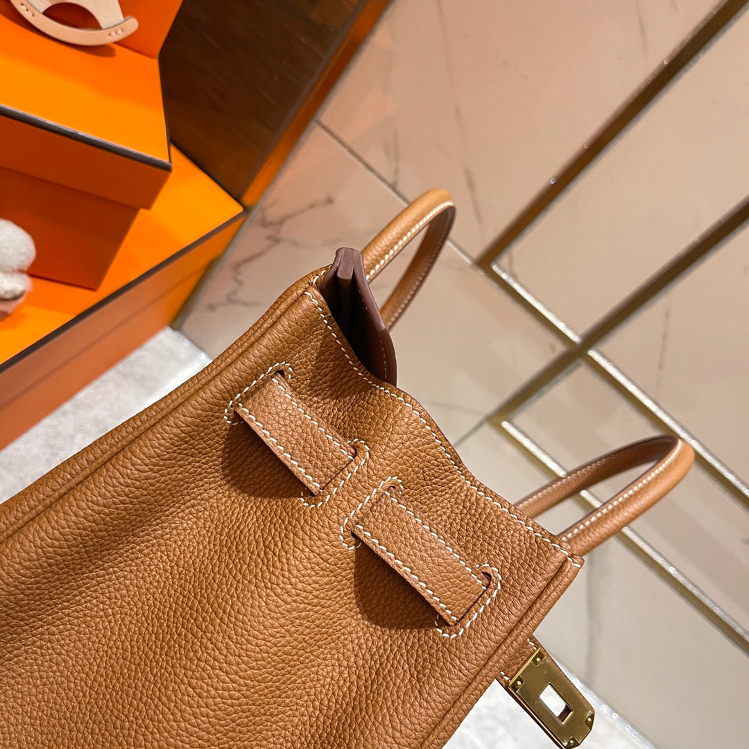 Hermes Birkin 30Cm Gold Togo Leather Gold Hardware