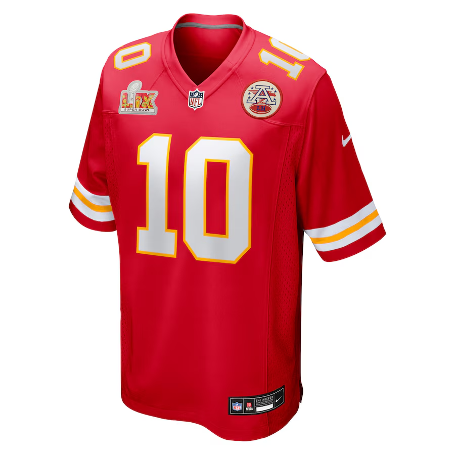 Men's Kansas City Chiefs Isiah Pacheco Nike Red Super Bowl LIX Game Jersey