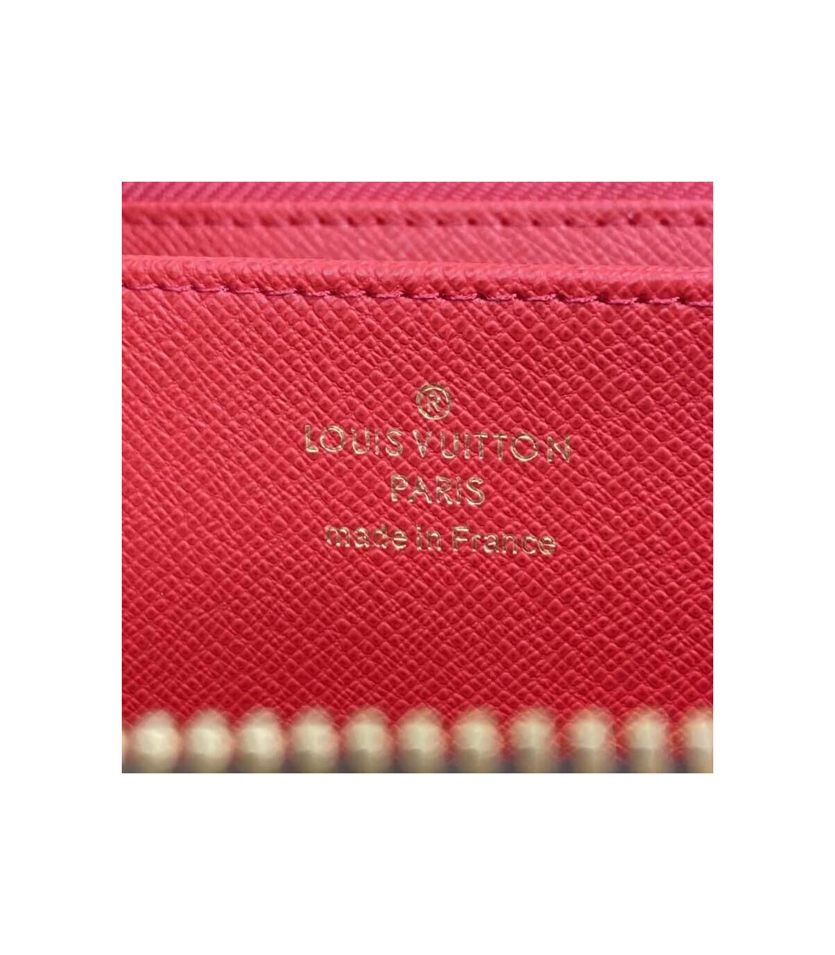 Louis Vuitton Monogram Zippy Wallet Red