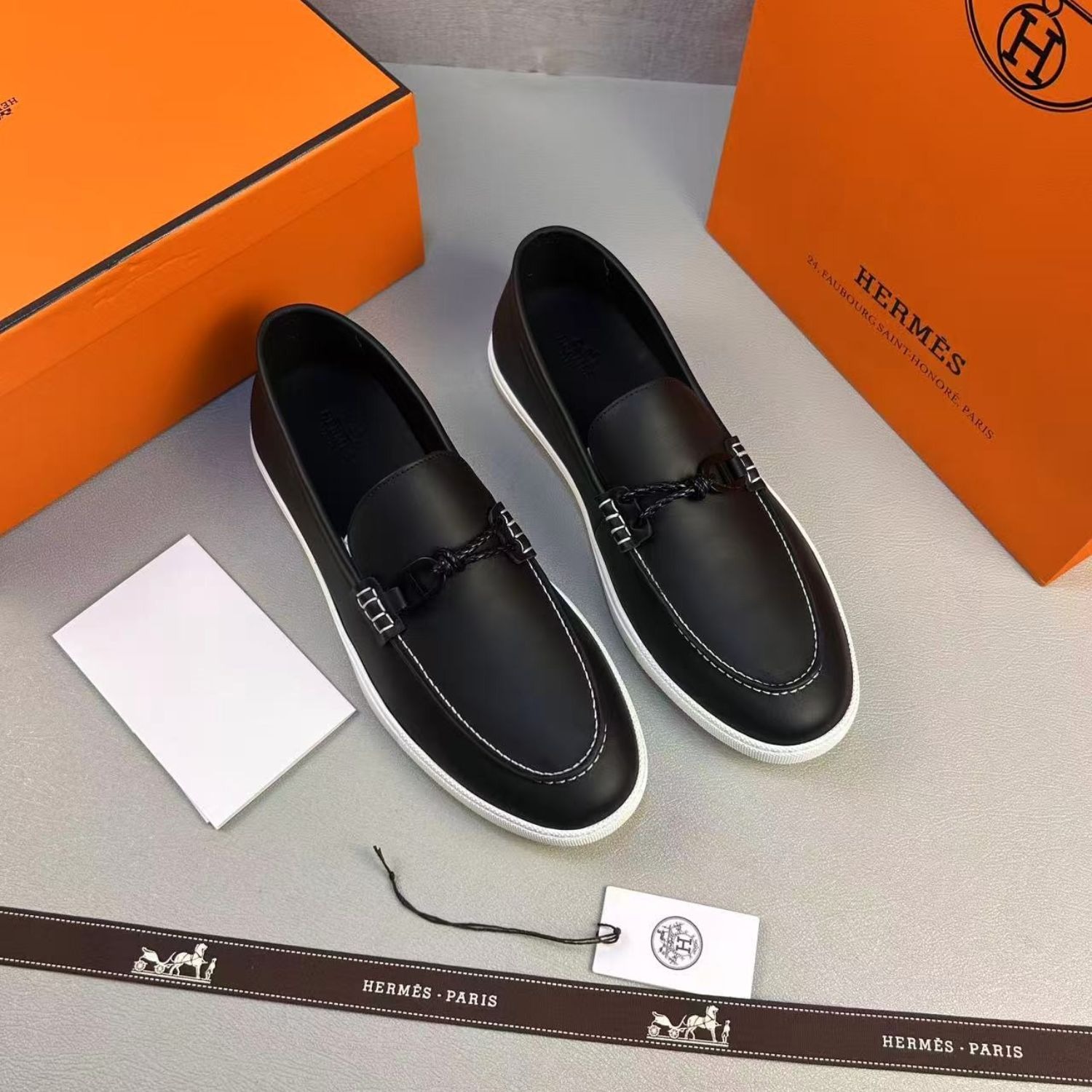 HERMES IGNACIO LOAFER NOIR
