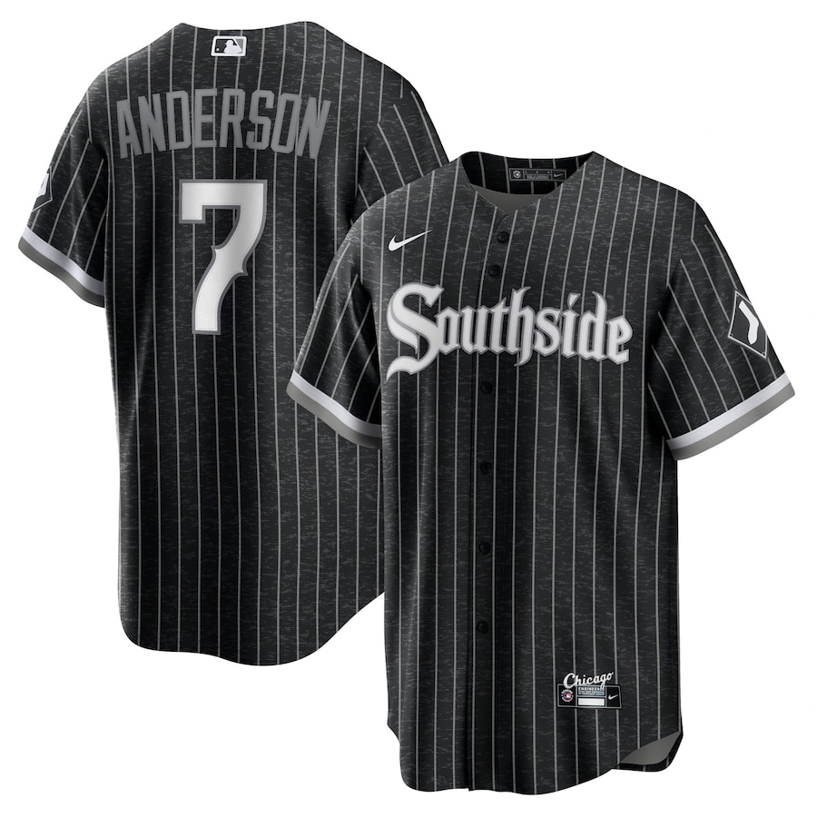 Tim Anderson Chicago White Sox City Connect Player Jersey Black