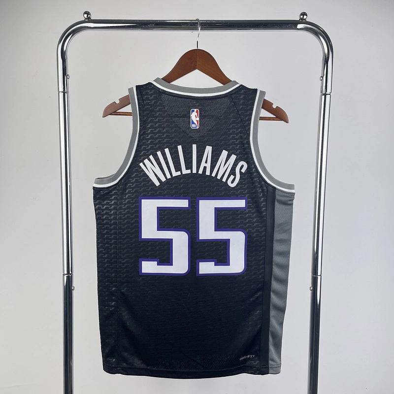 2023 NBA Sacramento Kings 55 Williams Basketball Jersey
