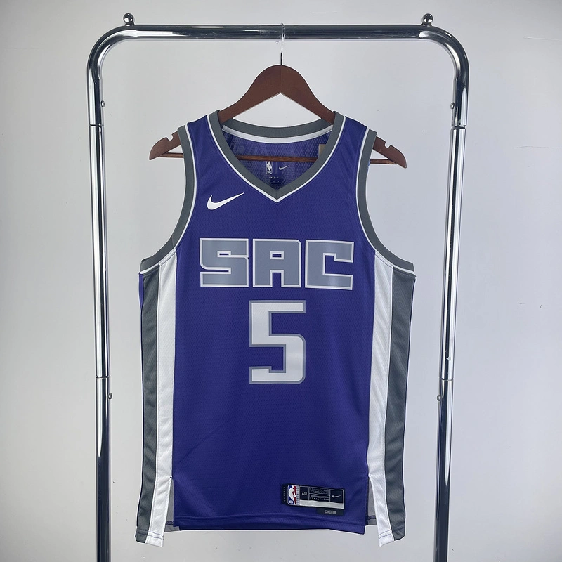 2023 NBA Sacramento Kings 5 Fox Basketball Jersey