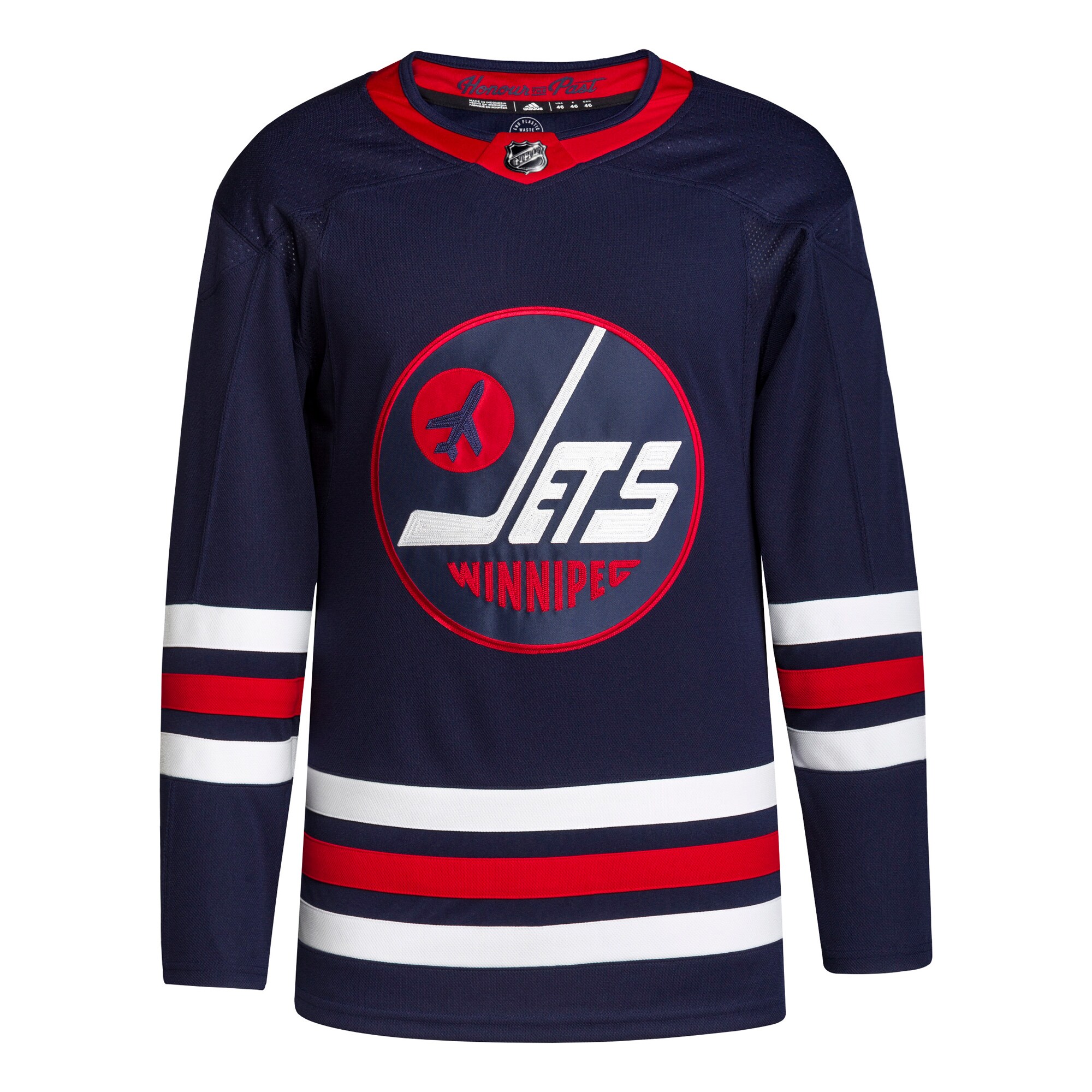 Winnipeg Jets adidas Men’s 2021/22 Alternate Primegreen Authentic Jersey – Navy