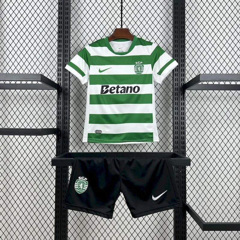 2025-26 Sporting Home Kids football jersey