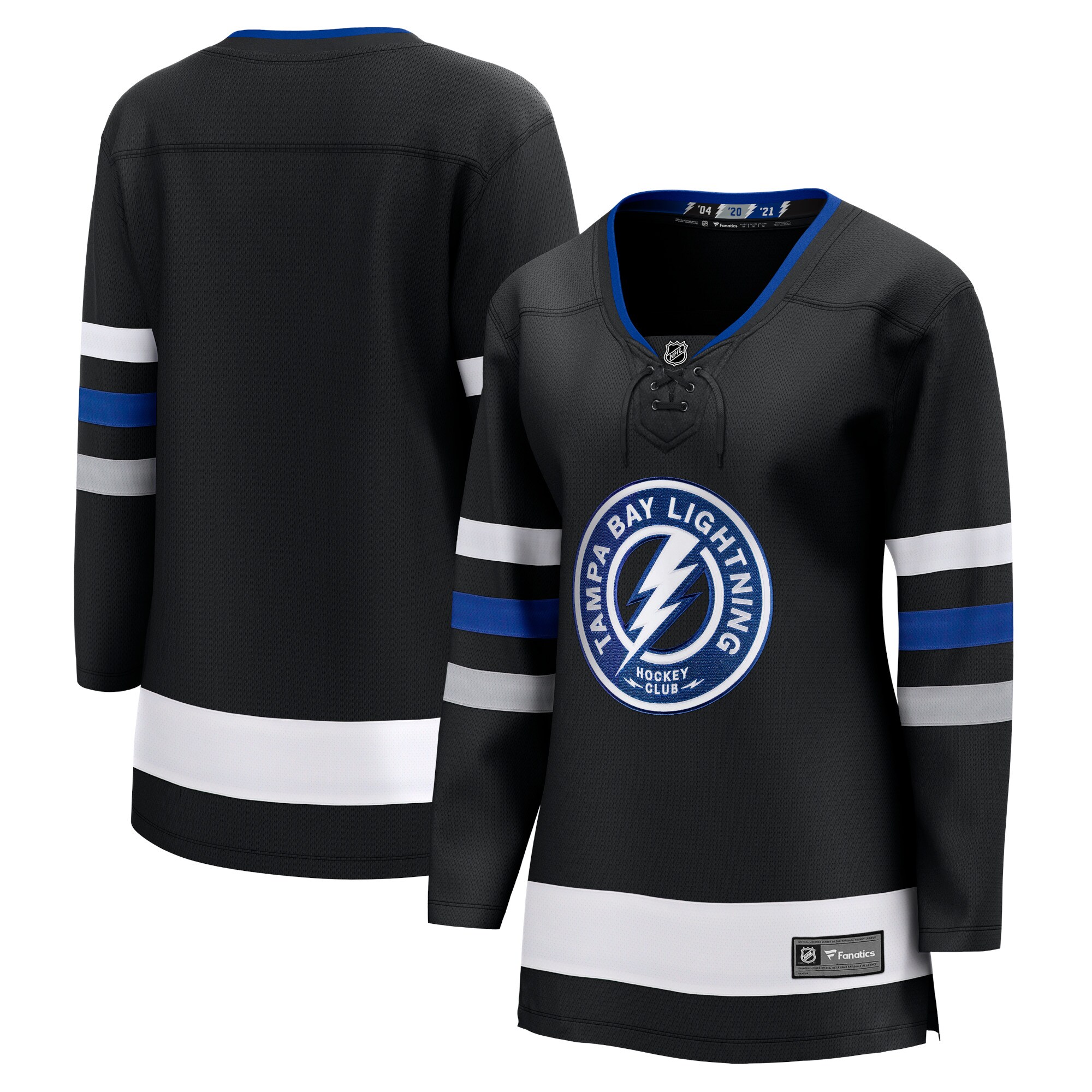 Tampa Bay Lightning Fanatics Women’s Alternate Premier Breakaway Jersey – Black