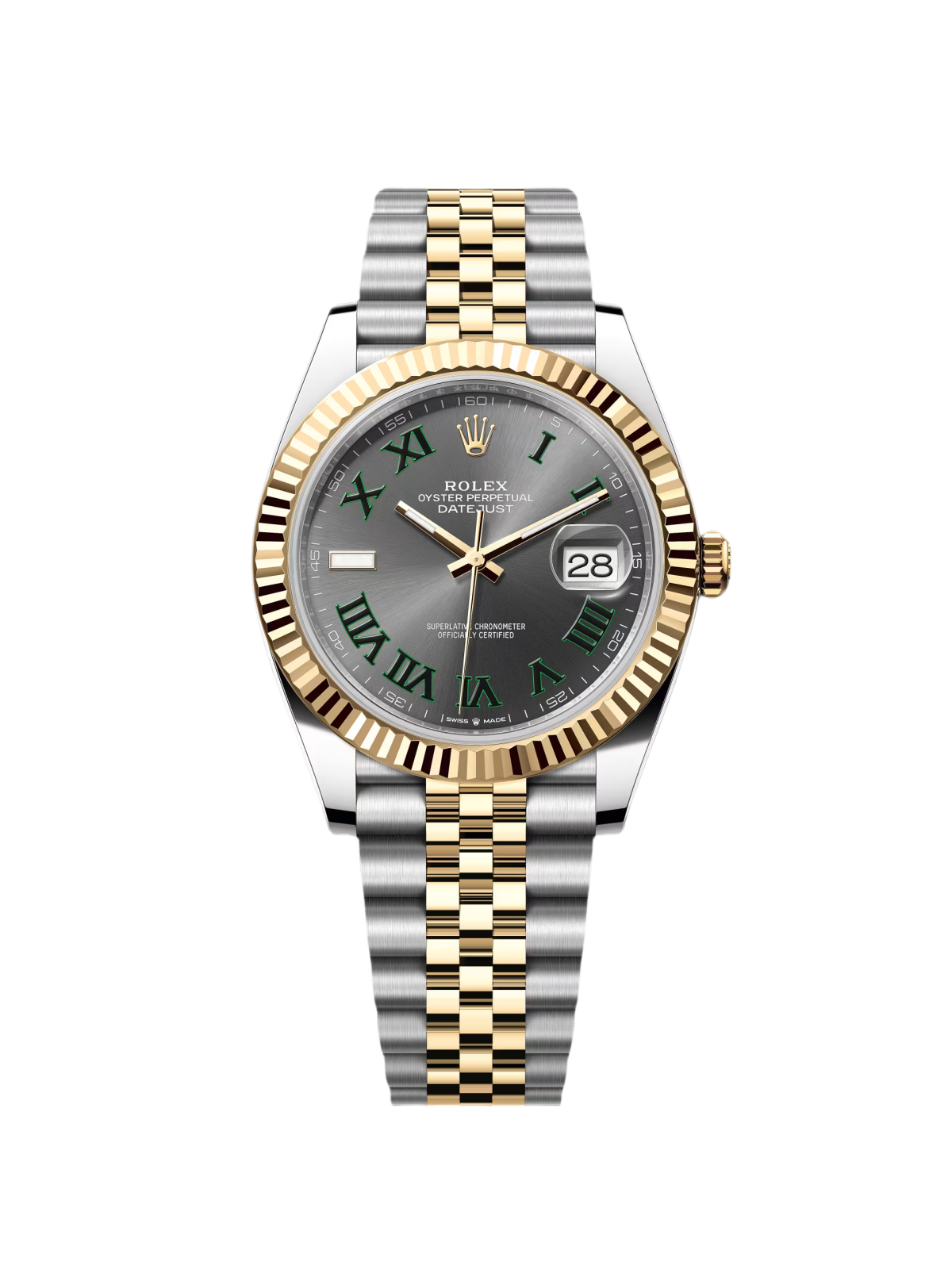 Rolex  Datejust 41mm 126333 Two-Tone Yellow Gold Fluted Bezel 