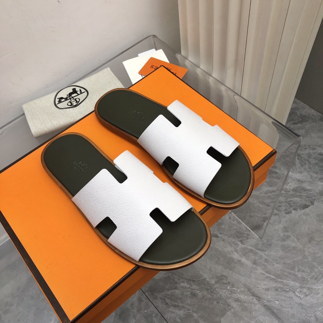 Hermes Izmir Sandal Beige Glaise