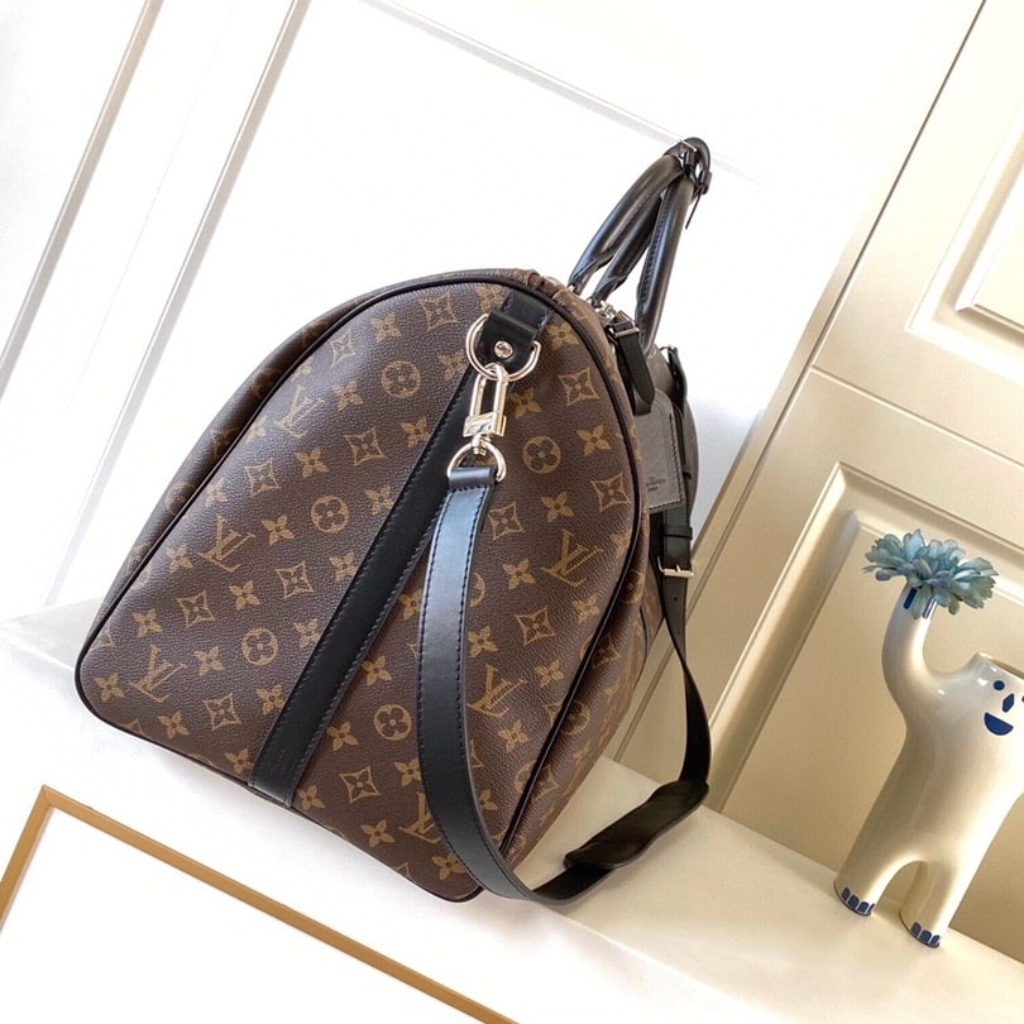 Louis Vuitton Keepall Bandoulière 55 Monogram Macassar 55cm M56714