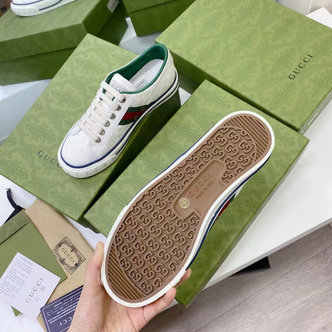 Gucci Tennis 1977 White Mini Gg 606111 99W90 9085