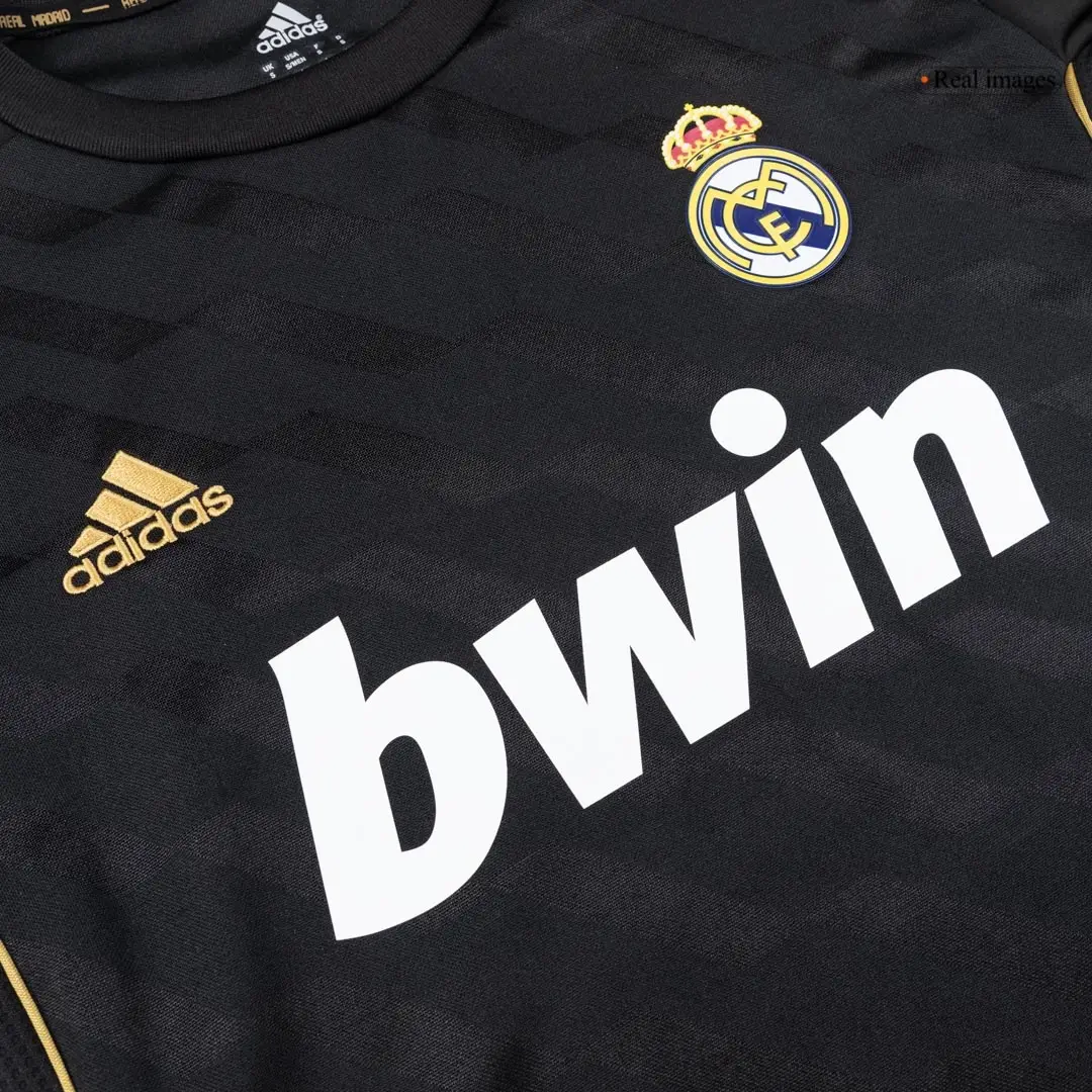 Real Madrid 2011/12 Away Long Sleeve Retro Soccer Jersey
