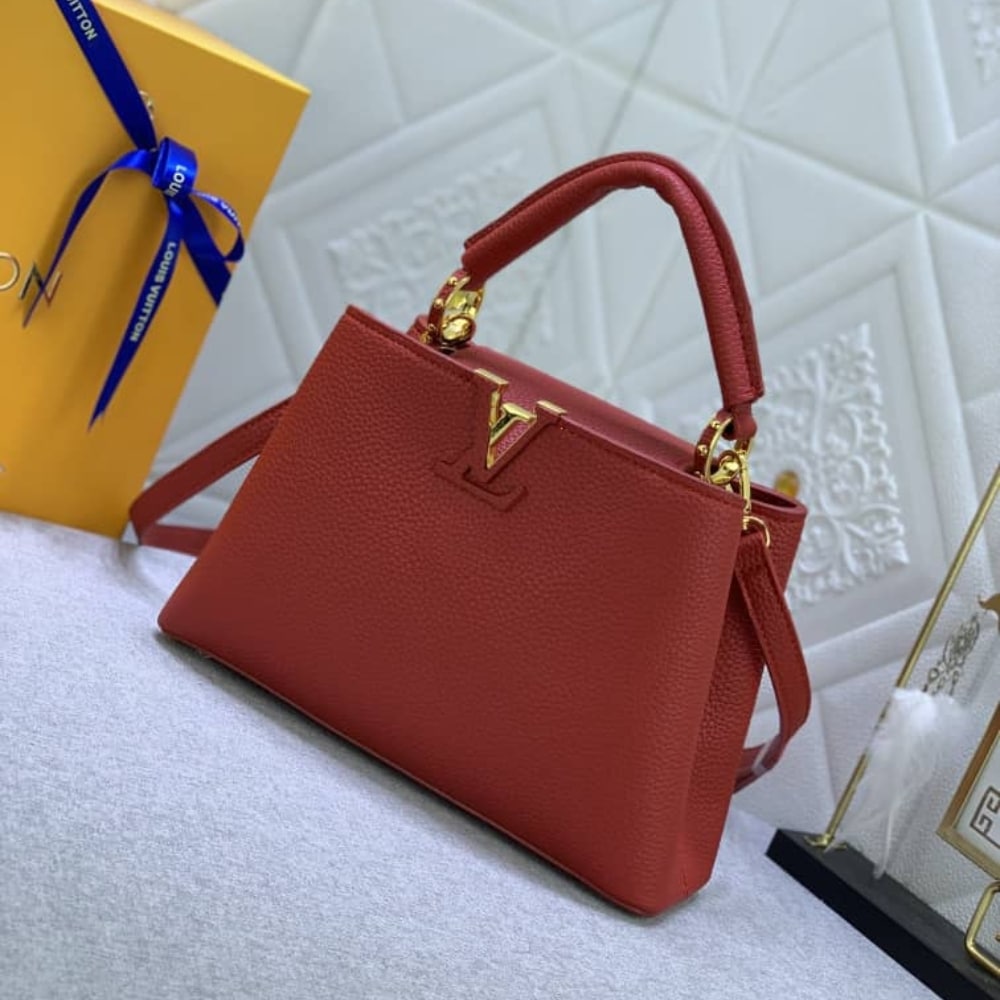 Louis Vuitton Capucines BB Bag Scarlet Red 27Cm M52689