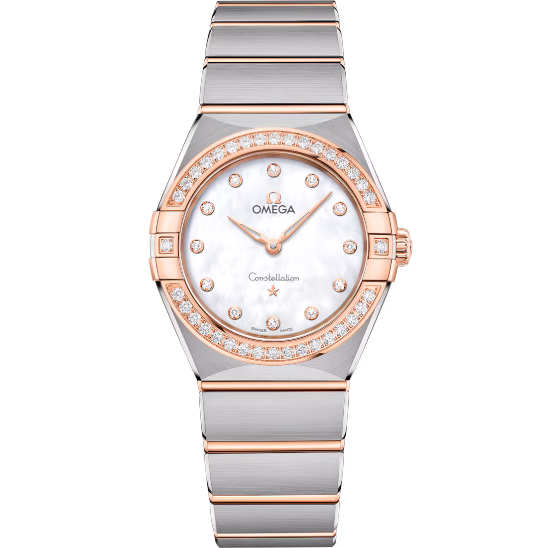 Omega Constellation Ladies' Selection 28mm steel ‑ Sedna™ gold on steel ‑ Sedna™ gold 131.25.28.60.55.001