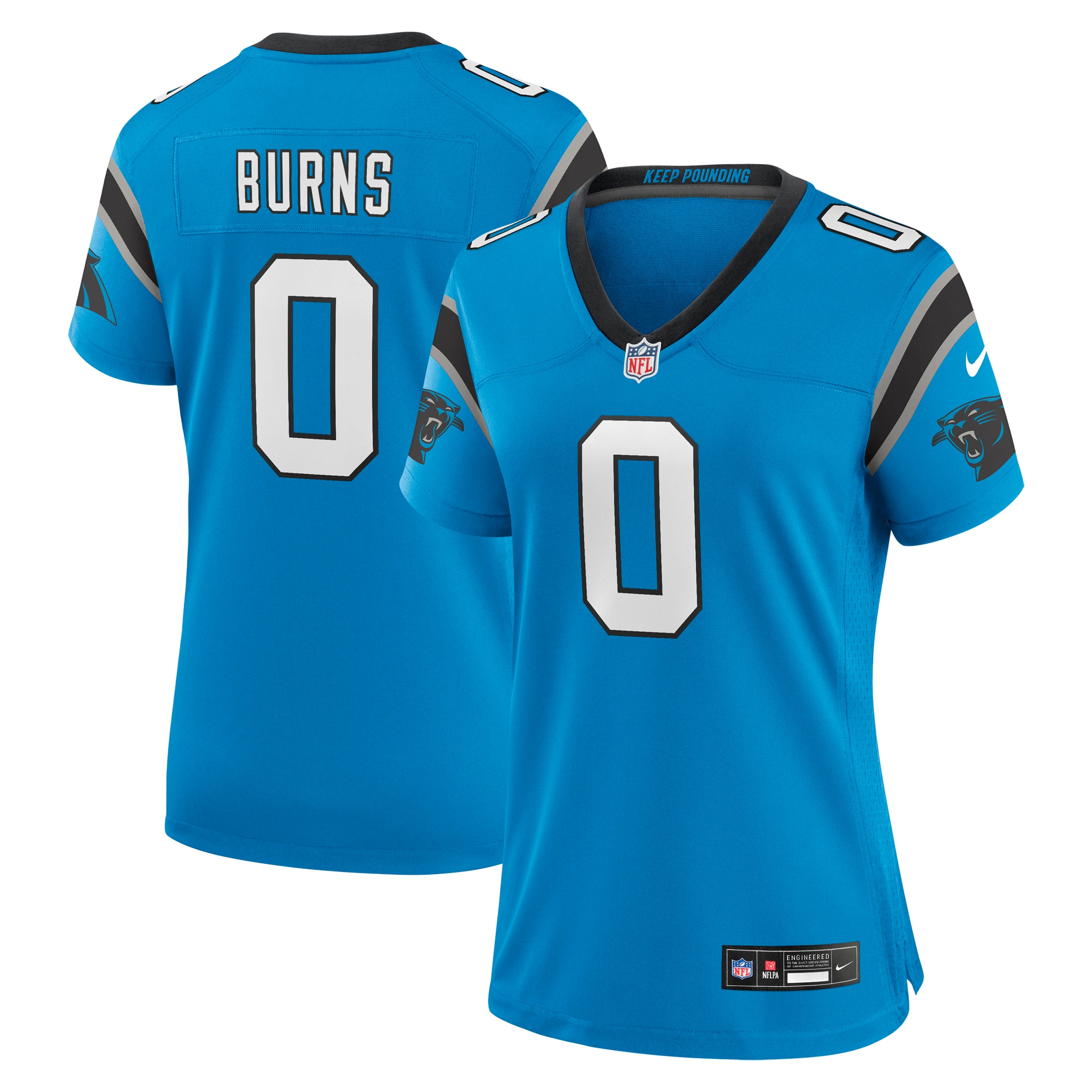 Brian Burns Carolina Panthers Nike Women's Alternate Game Jersey - Blue