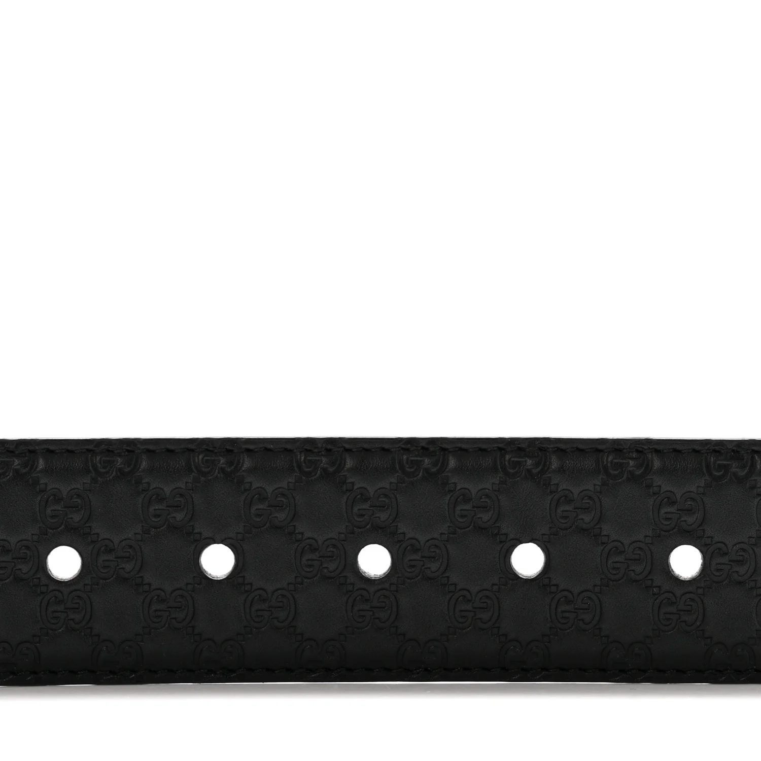 Soft Microguccissima Margaux Calfskin Belt 90 36 Black