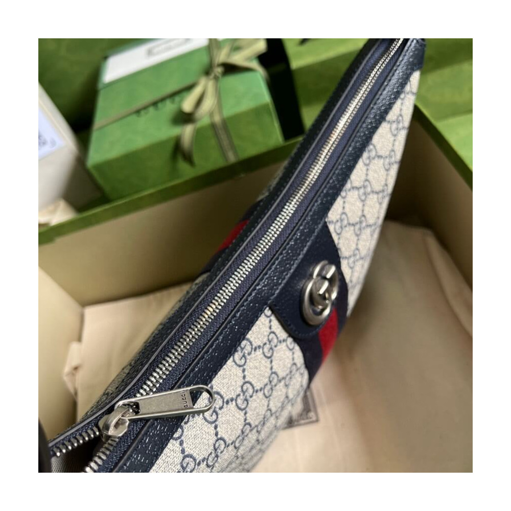 Gucci Ophidia GG Small Shoulder Bag in Blue 30cm/11.8in