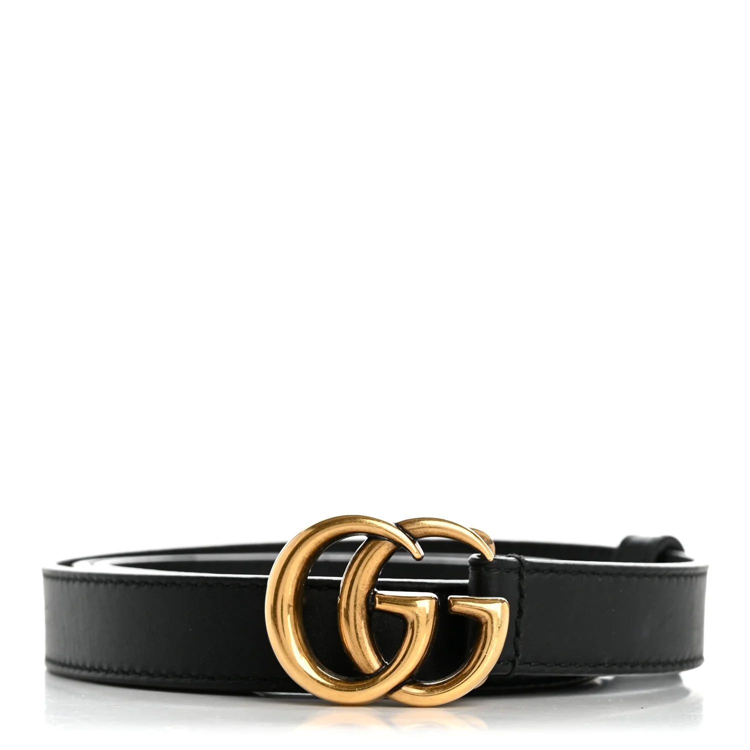 Calfskin Double G 20mm Belt 80 32 Black