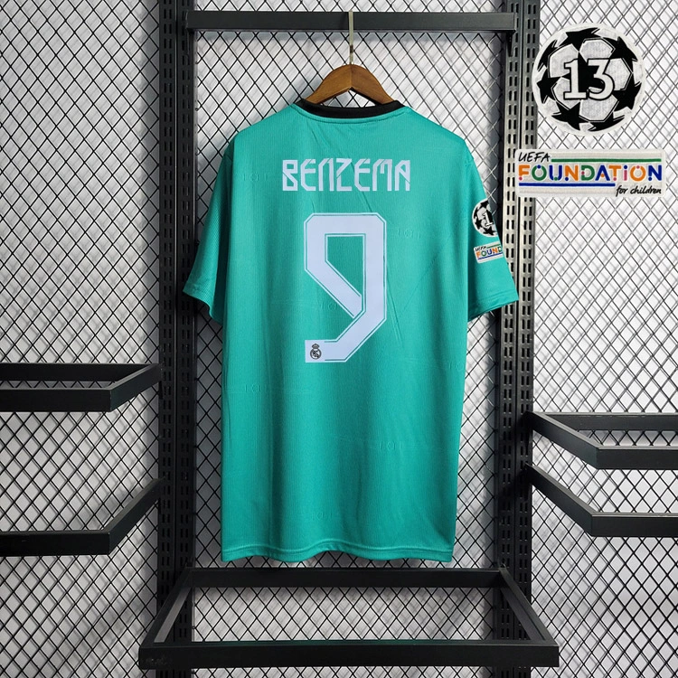Retro 2021-22 Real Madrid 3rd Away Benzema vini jr.  KROOS MODRIC Football jersey