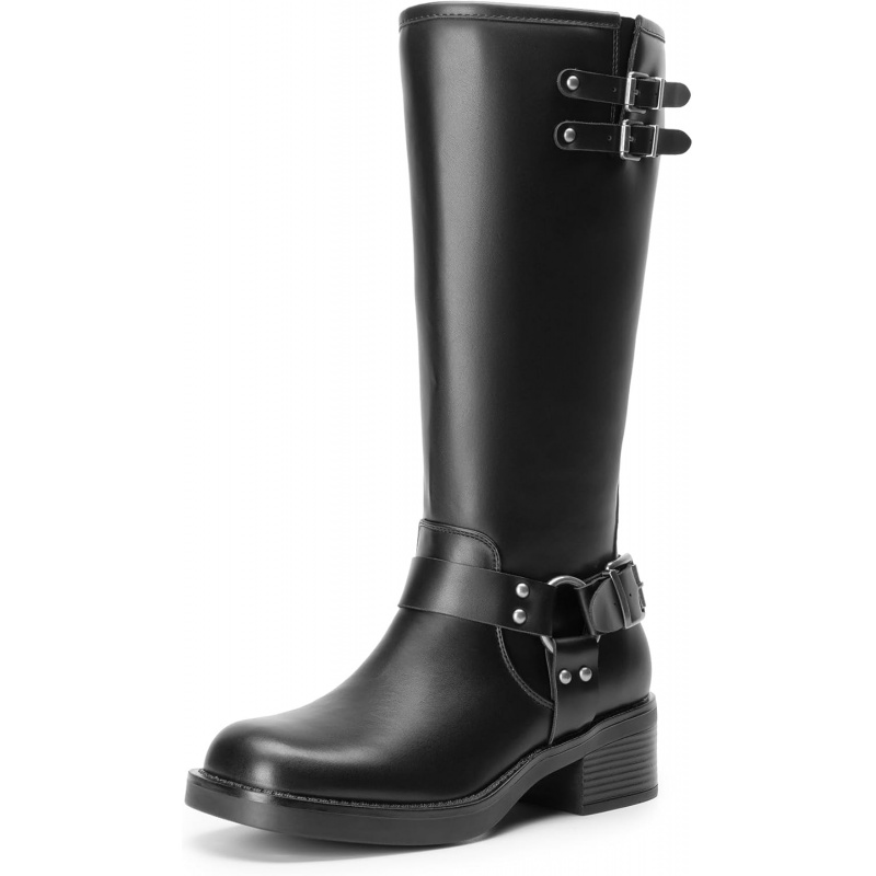 Women's Knee High Boots Combat Boots Goth Boot