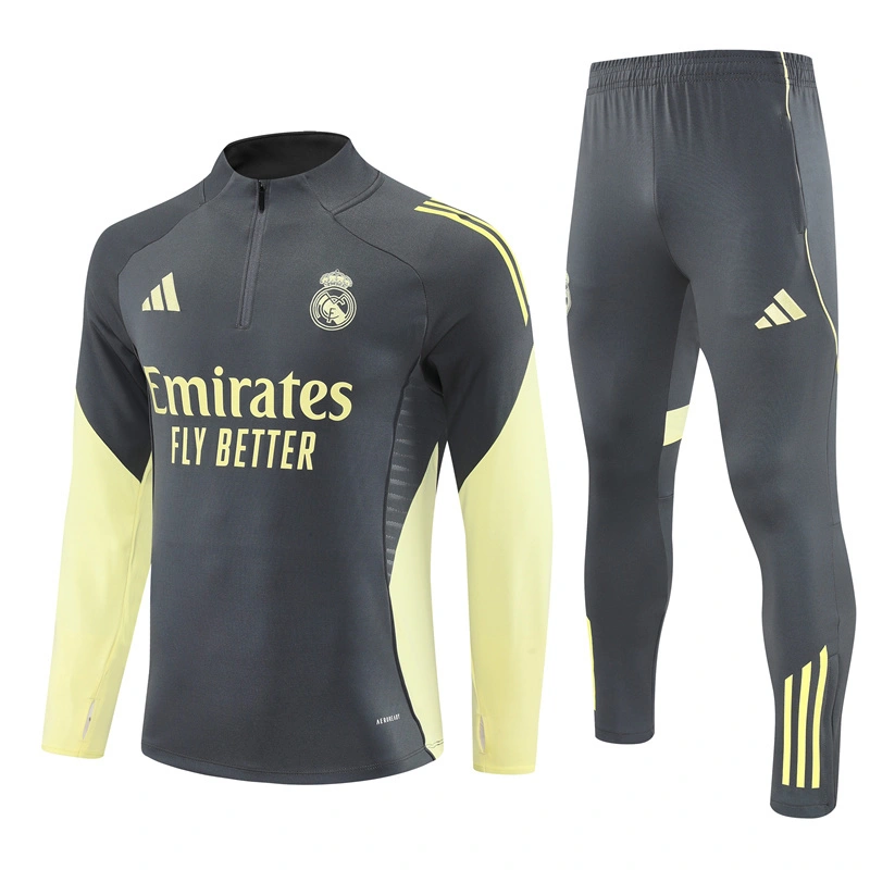 2025-26 Real Madrid Black Special Edition Long Sleeve Training Suit