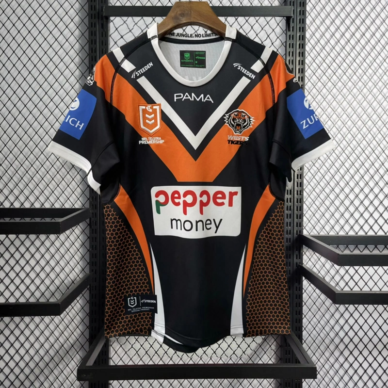 2025 Wests Tigers Home Rugby Jersey