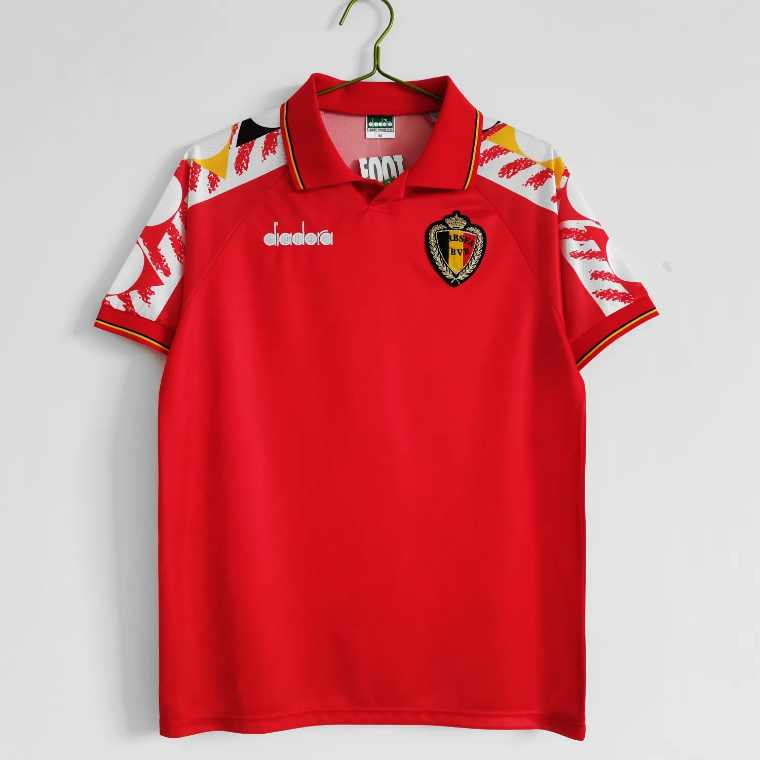 retro 1995 Belgium home football jersey retro