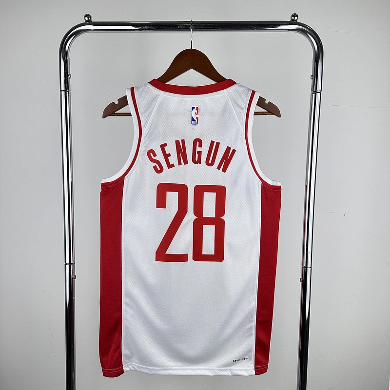 2023 NBA Houston Rockets 28 SENGUN Basketball Jersey